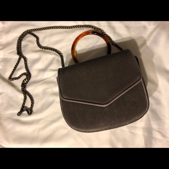 Anthropologie Handbags - Purple velvet Anthropologie crossbody purse